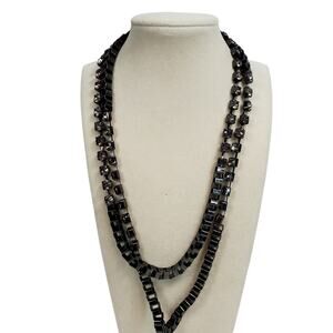 Chain Necklace 18" Rhinestone Extra Long